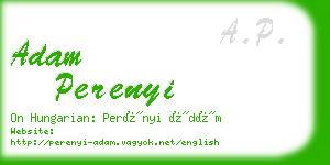 adam perenyi business card